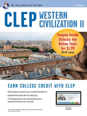 cover image of CLEP Western Civilization II with Online Practice Exams